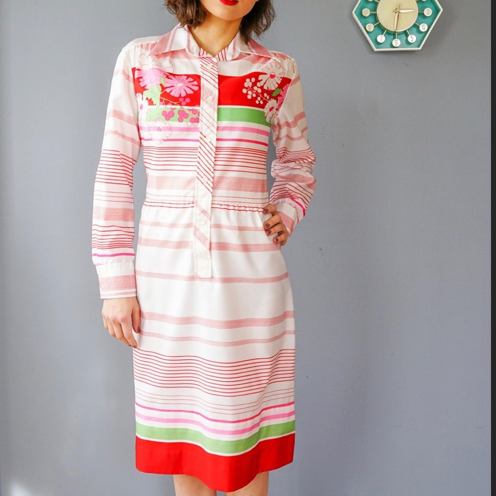 Vintage button down dress